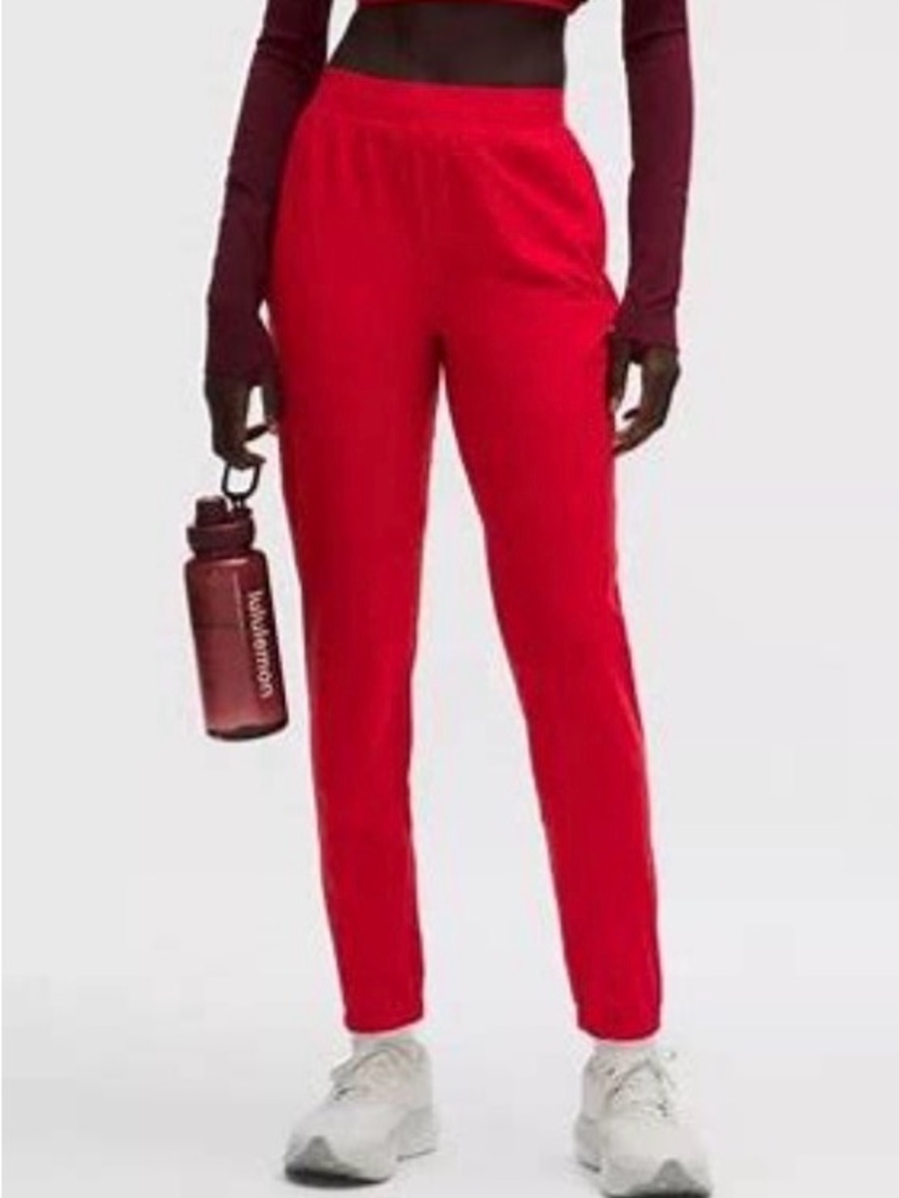 Lululemon High‑Rise Jogger – Red – Size 10